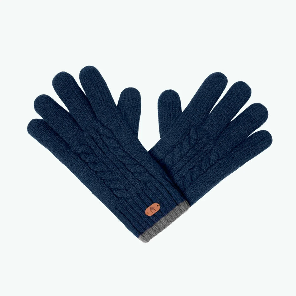 Gants Creamy gin Bleu marine