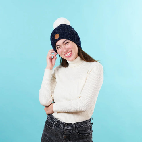 Bonnet Brick Lane Bleu marine - Polaire