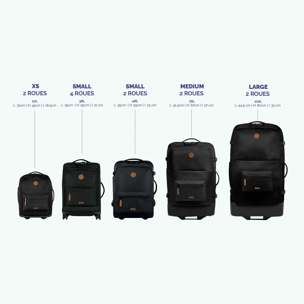 Valise souple 2 roues XS Boulogne