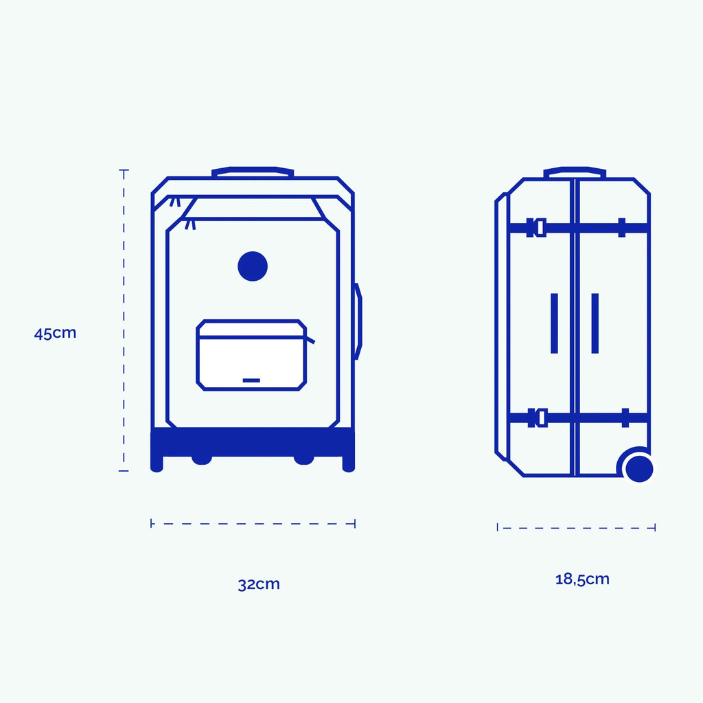 Valise Souple 2 roues XS Coromandel